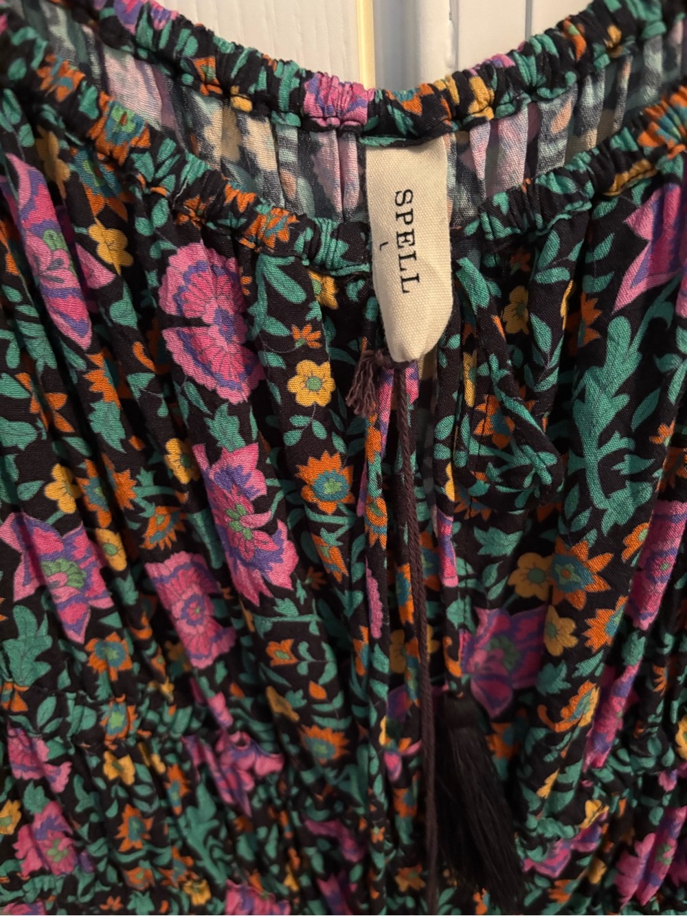 NWT Spell Village Mini Dress in Forest L - Picture 2 of 6